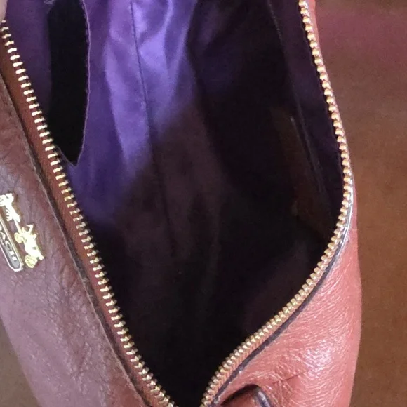 Coach Madison Haley Brown Leather Hobo Bag - Picture 8 of 9